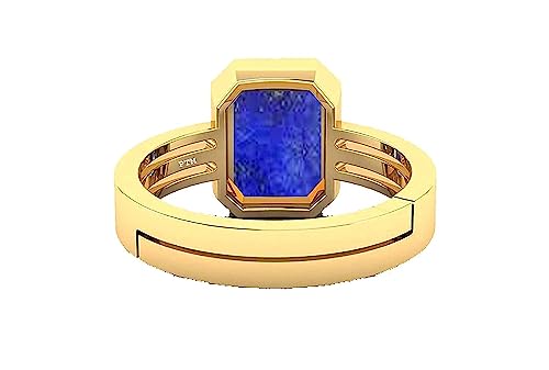 Anillo de lapislázuli natural Mtrolls de alta joyería con piedra certificada de 7 quilates 2