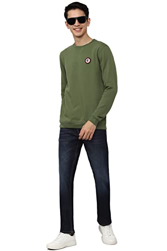 Image of Peter England Men Cotton Round Neck Sweatshirt