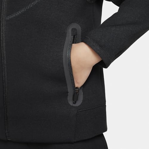 Nike Sportswear Tech Fleece Full-Zip Set Toddler 2-Piece Hoodie Set (76L050-023, Black)3