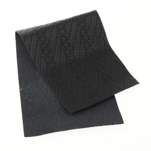 rockible Billiard Cue Grip Cover Woven Pattern Pool Cue Leather Wrap Grip, Black