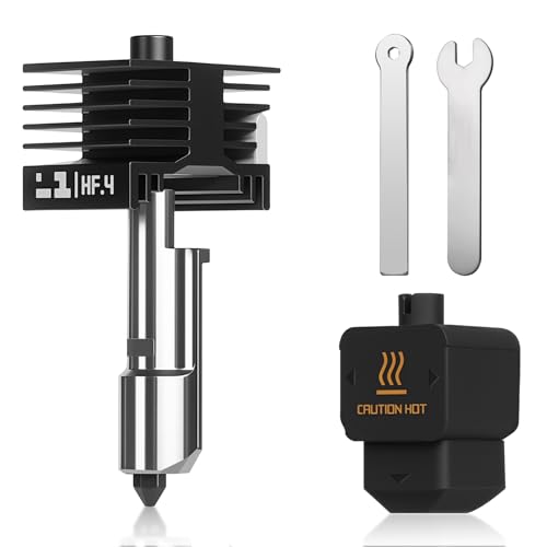 0.4mm H2D Combo Hotend,Quick Swap Hardened Steel Nozzle High Flow Extruder Hotend Replacement with Silicone Cover Compatible with Bambu Lab H2D Combo/A1/A1 Mini 3D Printers