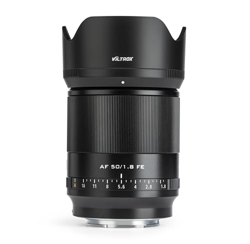 Viltrox Lente AF 50 mm F1.8 armação completa para Sony E-Mount, lente Prime padrão para câmera Sony