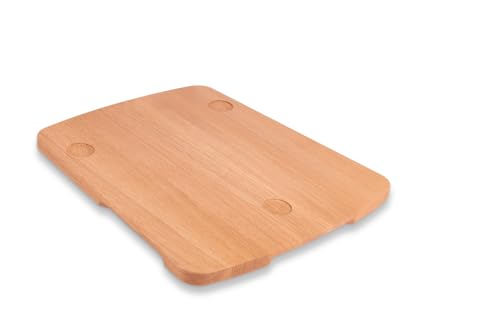 eVendix Planche coulissante pour Thermomix TM6 TM5 en bois de chêne FSC, facile à déplacer sans endommager la balance, support plus stable grâce à l'amortissement des vibrations, accessoire idéal pour