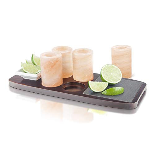 Final Touch Tequila - Juego de 7 vasos de chupito de sal