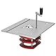 Router Lift Kit Manuelles Heben Router Lift System Kit Router Table Saw Insert Grundplatte für Routerplatten und Liftsysteme (Silber)