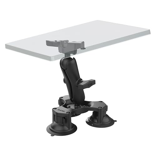 RAM MOUNTS Twist-Lock Triple Suction Heavy Duty Mount for Starlink Mini Antenna on Vehicles, RV's Boats, Off-Grid Installs + More RAP-365-138-STA1U