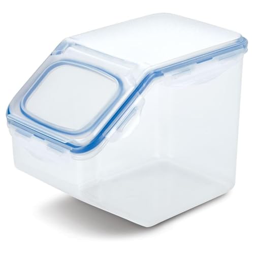 LocknLock PP Classic Küchen Caddy mit Klappdeckel | 5L | 25,7 x 15,7 x 19,1 cm | 100 % auslaufsichere Schüttdose | Luftdichte Aufbewahrungsbox für Lebensmittel | Müslispender