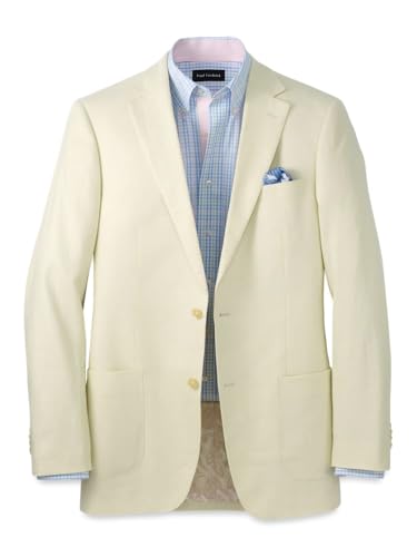 Paul Fredrick Men's Linen Blend Single Breasted Notch Lapel Sport Coat
