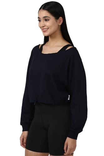 Image of FOREVER 21 Womens Solid Regular Fit Sweatshirts