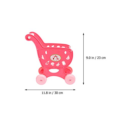 Toyvian Mini Supermercado Carrinho de Compras Carrinho de Meninas Meninas Fingir Brinquedo UtilitÃ¡r
