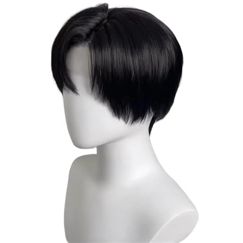 Męskie peruki Toupee z prawdziwych włosów, naturalny kolor, krótkie pixie bob, pełna koronka, bezklejowa, gęstość 150