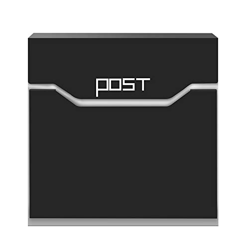 Moderna cassetta postale dal design moderno Arebos | Cassetta postale da parete | Cassetta postale | Scomparto per giornali incluso | Estetica gradevole | Materiale di fissaggio + 2 chiavi inclusi