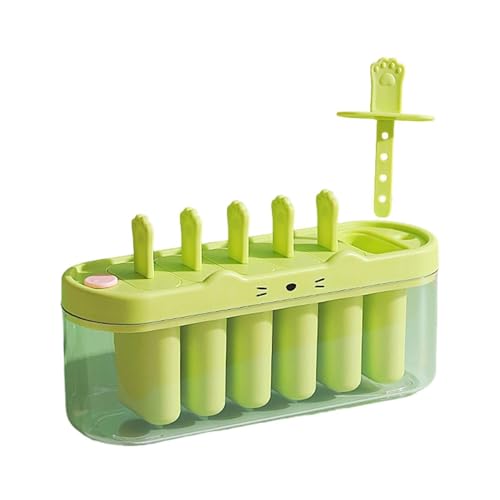 Flexible Silicone Molds, Easy Release Ice Maker, Maker with 6 Cavity Design, Treat with BPA Free Material, Postre Reutilizable Sticks Set, Ice Mold for Summer Party Use