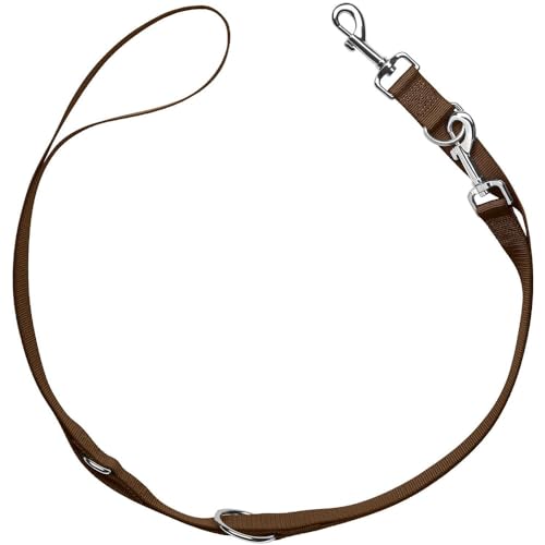 Hunter London Guinzaglio per cani, 3 regolazioni, morbido poliestere, resistente, facile da pulire, asciugatura rapida, ideale per quotidianità e passeggiate, marrone, taglia: 10/200