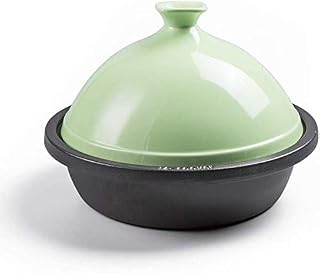Panduo Bolsa de Picnic Sooiy Tradicional marroquí tagine, Olla de Hierro Fundido cazuela cerámica, Pan multifunción, Verde, 26cm (Color : Green, Size : 30cm)