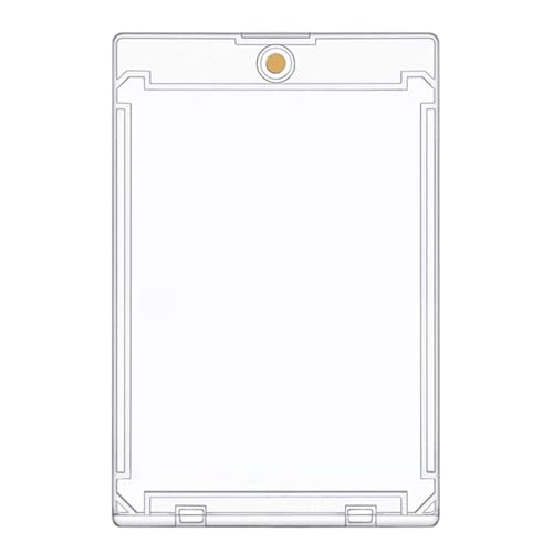 Nixiara Basebollkortfodral | Transparent akryl magnethållare för kort, transporttillbehör organisation bevarande samling