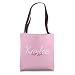 Custom Kaylee Gift Personalized Name Flowers Floral Pink Tote Bag