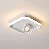 elegante faretto a soffitto a led faretto d'accento ruotabile, faretti moderni a led lampada da parete monopunto da 20w, lampade direzionali per montaggio a soffitto in metallo geometrico (colore