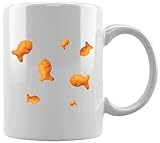Peces dorados dispersos Taza Blanca De Cerámica Hogar De Oficina De La Taza Del Agua Té Café White Ceramic Mug