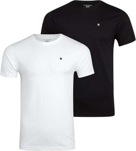 Lucky Brand Men's T-Shirts – Classic Fit Short Sleeve Crewneck Mens Shirts - Soft Stretch Casual Undershirts for Men (S-XL)