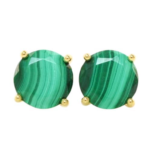 Boucles d'oreilles malachite naturelle pour sublimer vos tenues de bureau et de soirée