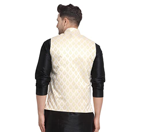 Image of ABH LIFESTYLE Men's Jacquard Nehru Jacket.