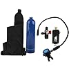 1L Blauwe Zuurstof Cilinder Rebreather met Puur Metalen Secundaire Ademhalingsventiel Koppen Cilinder Zuurstof geurloos…