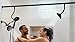 V-Frankness Dual Shower Head for Couples, High Pressure and Adjustable Multimodal Tandem Shower Head System for Two People Rod, 3-Setting Diverter with Holder, 71 Inch Extra Long Hose (Matte Black)