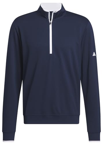 adidas Men's Lightweight Half-Zip Top, collegiate navy, XXL