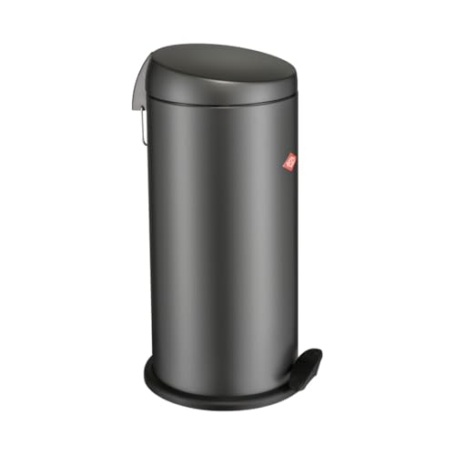 Wesco 121531-77 Capboy Maxi Mülleimer, Stahlblech, 22 liters, Graphit matt