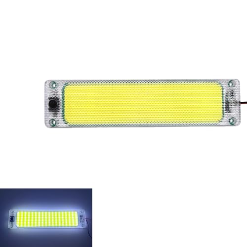 LEDルームランプ 貨物灯 車内照明 汎用 小型車 トラック マーカーランプ キャンピングカー テントライト 作業車用 COB素子 PCカバー ON/OFFスイッチ付き 1本