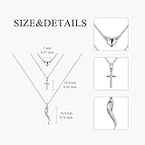 Italian Horn Layered Necklace Sterling Silver Cornicello Necklace Good Luck Italian Protection Amulet Pendant Jewellery for Women - Image 3