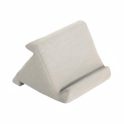 Image of Stand Pillow Wedge-Shaped Resting Wedge Hands Mobile Accessory for Reading, Viewing Beige 3-Sided