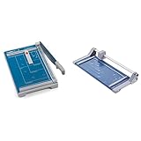 Dahle 533 Schneidemaschine (Bis DIN A4, 15 Blatt Schneidleistung) blau & 507 Schneidemaschine Modell 2020 (8 Blatt Schneidleistung, bis DIN A4) blau