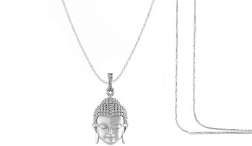 Pendentif Bouddha Gautam argent massif petit format cordon bijou homme femme