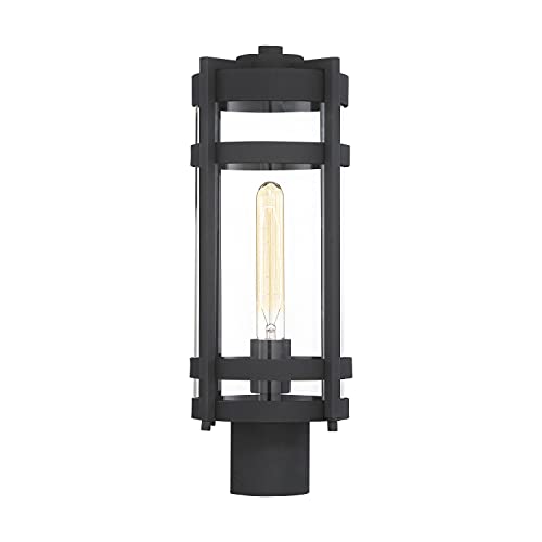 Nuvo 60/6575 Tofino 1 Light Post Lantern,Textured Black #TOP1