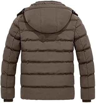 Wantdo Men's Hooded Winter Coat Warm Puffer Jacket Thicken Cotton Coat with Removable Hood