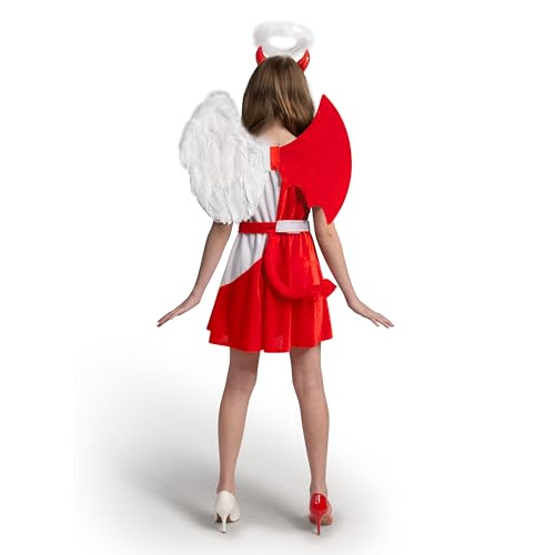 Disfraz completo de diablo para niños con alas y vincha miniatura 4