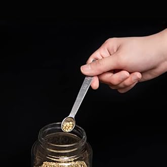 5 Pcs Mini Measuring Spoons Set, Stainless Steel Small Measuring Spoons Tad 1/4 tsp, Dash 1/8 tsp, Pinch 1/16 tsp, Smidgen 1/32 tsp, Drop 1/64 tsp for Home Kitchen Baking Cooking Gifts