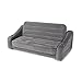 Intex Inflatable 2-In-1 Pull-Out Sofa and Queen Air Mattress Futon, Gray
