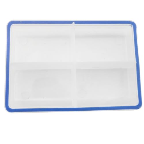 CHENJIN 4 compartimentos pequenos organizadores de equipamentos com divisória caixa de peças transpa