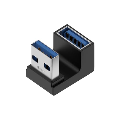 ���{�̒������ MSL FORCE USB-A�I�X to USB-A���X USB3.2 �ϊ��A�_�v�^ 10Gbps �����f�[�^�]�� L�� U�� ���p 3A ���^ �y�� �v���O&�v���C wxm-10g (D�^�C�v, 1��)