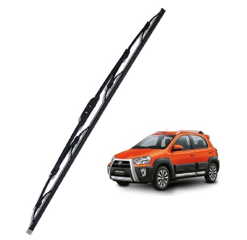 Image of Euro Care Metal Type Wiper Blade Compatibility with Etios Cross Windshield Car Wiper Blade Size D-26