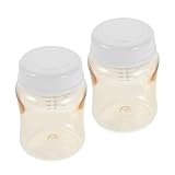 ORFOFE 2 Stück pack Muttermilchbehälter 180 Ml Ppsu Weithalsflaschen mit Auslaufsicherem Deckel zum Einfrieren Mikrowellen und Dampfsterilisierbar Messskala für Stillende Mütter
