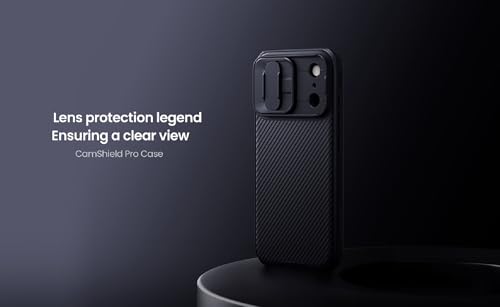Image of Nillkin Case for Apple iPhone 17 Pro (6.3 inch Inch) CamShield Pro Camera Slider Double Layered Protection TPU + PC (Corner Impact Air Bags) Black Color
