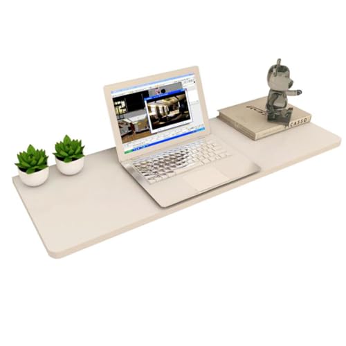 Bureau mural pliable flottant et table pliable compacte pour étude et cuisine - 2