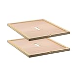 Beehive Inner Cover for 10 Frame Hive Box,Bee Hive Inner Cover with Feeding Hole,Beehive Insulation Ventilation for Beekeeping Tool (2)