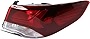 Evan-Fischer Tail Light Assembly Compatible with 2018-2019 Hyundai Sonata Outer Halogen, Passenger Side