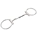 Bar H Equine Stainless Steel Smooth Mouth Broken D Ring Bit | Bits for Horses | Horse Bit | Horse Bits | Snaffle Bits for Horses | Horse Bits and Bridles
