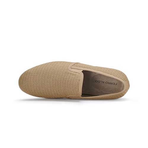Image of Ferro Aldo Men's Slip-On Loafers | Woven Espadrille & Classic Styles | Casual & Formal Dress Shoes